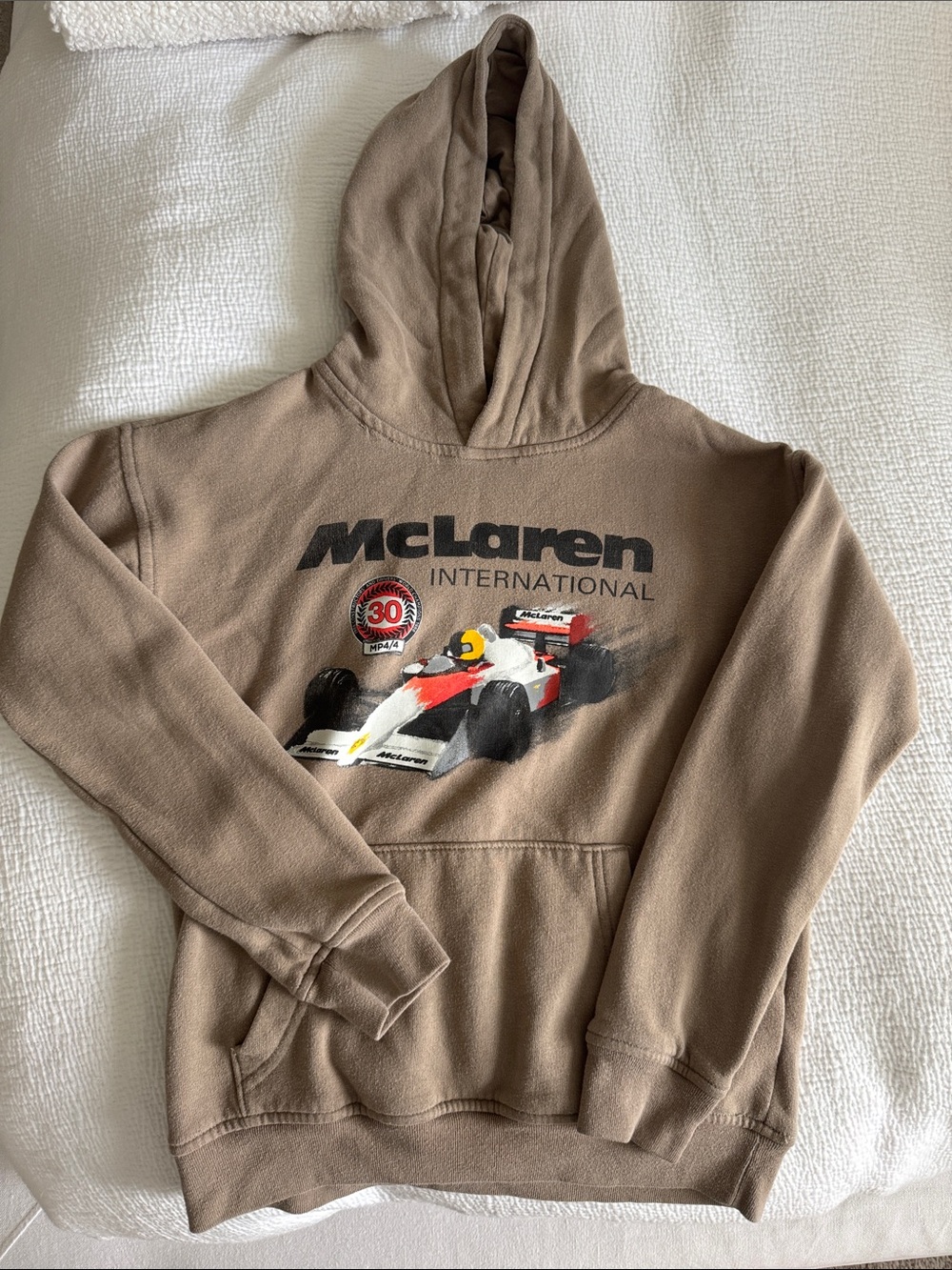 abercrombie kids Brown McLaren Racing Graphic Hoodie
